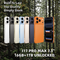 Teléfono Inteligente I17 Pro Max de 7.3 Pulgadas, 16 GB + 1 TB, Octa-core, 108 MP HD LTE Desbloqueado, con Pantalla OLED de 90 Hz y OIS