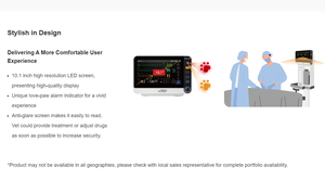 Nuevo SISTEMA DE Monitor veterinario portátil veterinario Pantalla LED de alta definición de 10,1 pulgadas <span class=keywords><strong>ECG</strong></span> SpO2 TEMP <span class=keywords><strong>RESP</strong></span> - Product Image 6