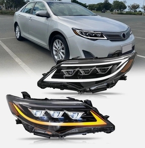 Nuevos faros de proyector de repuesto para la 7ª generación de Camry 2012-2014 con señal de giro secuencial ámbar de animación dinámica - Product Image 3