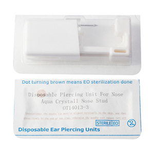 Kit Profesional de Herramientas para Perforación Nasal Gaby, Pistola de Perforación Nasal Color Rosa Flor - Product Image 4