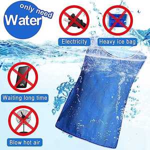 เสื้อกั๊กทำความเย็นแบบระเหย PVA ใช้กับน้ำ ให้ความเย็นแบบน้ำแข็ง สะท้อนแสง สำหรับผู้ชายและผู้หญิง เหมาะสำหรับทำงานในอากาศร้อน - Product Image 2