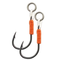 Haute Qualité 8 #   à 14 #   Hameçons assistés pour jigging vertical en eau salée avec ligne PE