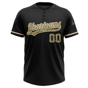Camisas de Beisebol Personalizadas de Alta Qualidade para Atacado, Camisetas com Dois Botões, Nome, Número e Logotipo Personalizados, Camisa de Softball para Homens - Product Image 1