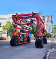 La Chine Fabrication 80ton Straddle Crane Pneu en caoutchouc Conteneur Portique Grue