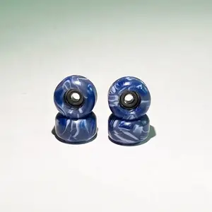 Ruedas de Rodamiento CNC para Finger Skateboard de Material AC con Nuevo Diseño de Colores Mezclados en Espiral al por Mayor - Product Image 1
