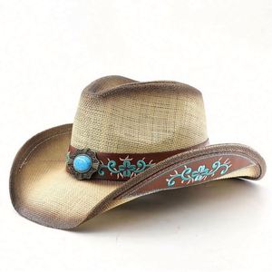 Sombrero Vintage Anti-UV para Hombre, de Verano, para Actividades al Aire Libre, Equitación, con Cinturón, Ala Ancha, Estilo Jazz - Product Image 4