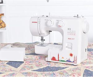 Macchina per Cucire Overlock a Braccio Piatto Janome <span class=keywords><strong>ADE</strong></span> 311 con Funzionamento Motorizzato e Struttura in Metallo per Piccole Imprese - Product Image 3