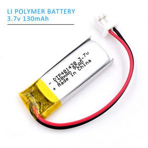 Batería de Iones de Litio 401430 de 130 mAh y 3.7 V, Personalizada de Fábrica, Recargable, de Alta Capacidad, Celda de Polímero Lipo - Product Image 2