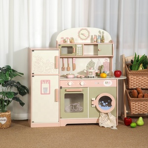 Set <span class=keywords><strong>Cucina</strong></span> Giocattolo in Legno <span class=keywords><strong>Montessori</strong></span>, <span class=keywords><strong>Cucina</strong></span> Realistica per Giochi di Ruolo con Frigorifero e Lavello, Giocattolo Educativo per Bambini - Product Image 1