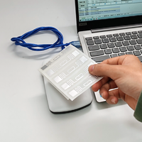 Lecteur de contrôle d'accès UHF longue portée ZHIZAIBIDE blanc 8 cm en ABS, protocole ISO 18000-6C, interface de communication USB, compatible Windows