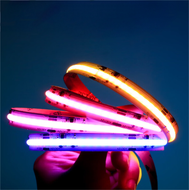 High Quality Dream Color Cob RGB Led Light Strip 840leds in Stock Dotless Led Strip Lights DC24V 12V Led Strip Light