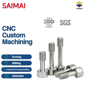 สกรูหัวหกเหลี่ยมแบบมีร่องล็อค คุณภาพสูง เกรด 304 สแตนเลสขัดเงา ขนาด M2-M6 เกลียวเครื่องจักร สำหรับงานโลหะ งานกลึง งานกัด - Product Image 1