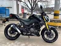 Haojue DR300, meilleure moto naked à essence de 300 cm³ pour le marché mondial, 298 cm³ bicylindre, 21,5 kW de puissance, suspension KYB, ABS Bosch
