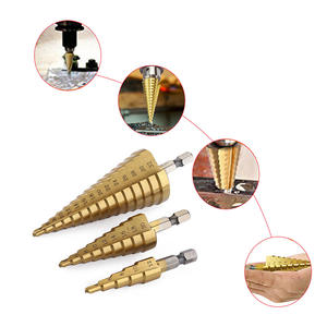 Multi-Functional Woodworking Hole Enlarging Step Drill Bit Hexagonal Shank Pagoda Electric Drill Cross-<b>Border</b> Hot-Selling Tool - Product Image 1
