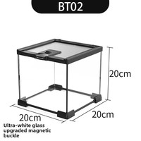 Aquarium de forêt tropicale, réservoir d'élevage écologique pour lézard, tortue, bernard-l'ermite, animal grimpant, boîte d'élevage en verre