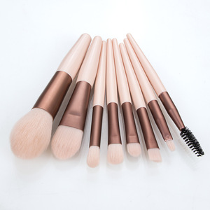 8 Stuks Mini Reis Draagbare Zachte <span class=keywords><strong>Make</strong></span>-Up Borstels <span class=keywords><strong>Set</strong></span> Oogschaduw Wimper Concealer Blush Matte Houten Handvat <span class=keywords><strong>Make</strong></span>-Up Borstel <span class=keywords><strong>Set</strong></span> - Product Image 3
