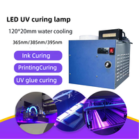 Printer Flatbed Ultraviolet Berpendingin Air 320W 120*20mm Lampu UV LED A4 dengan Panjang Gelombang 395-400nm untuk Penggunaan Medis dan Pengerasan