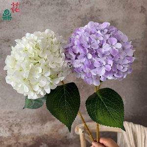 Hydrangea Silk <b>Flower</b> Single Branch Realistic Wedding Decoration <b>Artificial</b> <b>Flowers</b> for Banquet Hall - Product Image 5