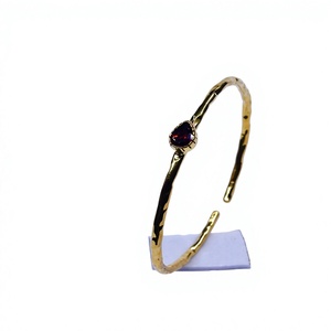 925 Sterling Silver Gold Plated <b>Bracelets</b> With <b>Garnet</b> Gemstone Classic Gift Jewelry - Product Image 3