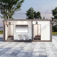 Toilette portable à prix bas, fournie directement par l'usine, avec douche, toilettes mobiles, style européen, combinaison toilette-douche