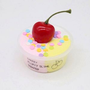 Wholesale Playdough & Slime Toys Strong Stretching Cherry Fruit Fluffy Slime <b>Clay</b> Plastic Educational Toy for Christmas Gift - Product Image 1