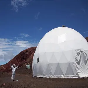 Grosse sphère personnalisée tente dôme géodésique de camping de luxe grande yourte transparente pour fêtes et événements