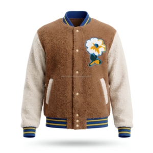 Custom Embroidery Clothing High Quality Manufacturer Winter <b>Thick</b> Warm Dye Polar Sherpa <b>Fleece</b> Men's Zip <b>Jacket</b> - Product Image 1
