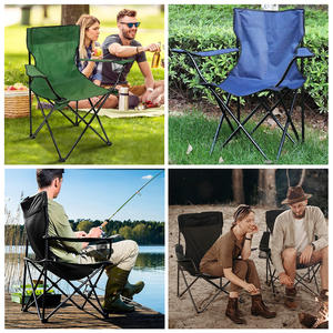 Khung thép Oxford vải có thể gập lại Trọng lượng nhẹ xách tay bãi biển Ngoài trời cắm trại ghế câu cá với thiết kế bền cho công viên sử dụng - Product Image 3