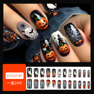 Gel <span class=keywords><strong>de</strong></span> <span class=keywords><strong>Navidad</strong></span> <span class=keywords><strong>de</strong></span> Halloween <span class=keywords><strong>de</strong></span> alta calidad Prensa <span class=keywords><strong>de</strong></span> lujo en las <span class=keywords><strong>uñas</strong></span> <span class=keywords><strong>Uñas</strong></span> acrílicas Caja <span class=keywords><strong>de</strong></span> 24 piezas <span class=keywords><strong>Uñas</strong></span> artificiales falsas - Product Image 2