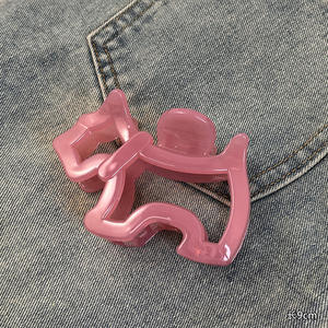 Jolie pince à cheveux en plastique ajourée à pois pour femme et fille - Product Image 5