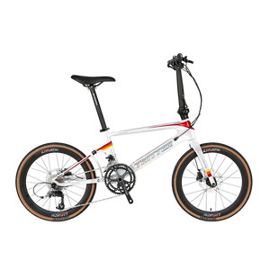 Twitter Vélo pliant en fibre de carbone à 22 vitesses Frein à disque hybride Vélo pliable de 20 pouces avec jante en alliage d'aluminium et fourche en acier - Product Image 4