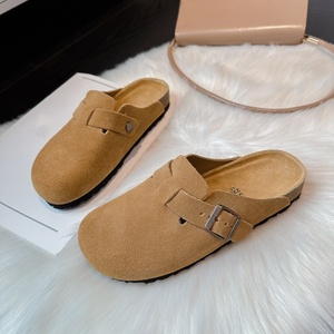Zapatos de <span class=keywords><strong>Mujer</strong></span> Tipo Mule de Cuero Genuino, Diseño de <span class=keywords><strong>Plataforma</strong></span> Suave, Cómodos, Ligeros y Antideslizantes, Directo de Fábrica - Product Image 3