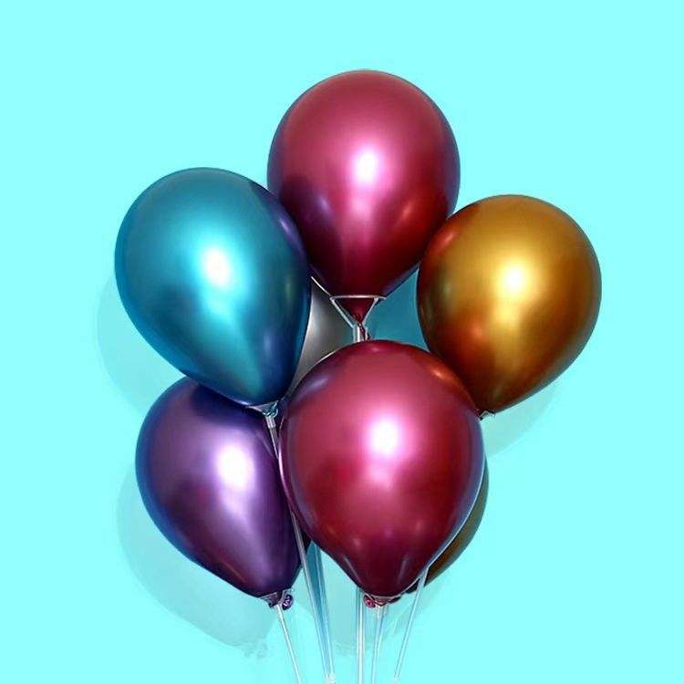 Wholesale 50pcs/bag 12 Inch 2.8g Chrome Metal Latex Balloon Wedding Christmas Parties Graduation Valentine's Day Celebrations