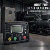 Pièces de rechange pour groupe électrogène diesel D300, panneau de commande en plastique, module de panneau de commande pour l'entretien du générateur