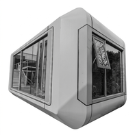 Maison capsule haut de gamme, durable, imperméable, en aluminium, écologique, pour villa et hôtel, capacité 4-5 personnes, 42 mètres carrés