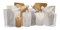 Pochettes à bec verseur personnalisées de qualité alimentaire pour aliments en conserve, aliments pour animaux, café infusé à froid, chewing-gum, gelée – Tailles personnalisées