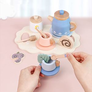Juego de Té de Madera Premium Princess Time, Accesorios de Cocina, Juguetes para Fiestas, Juego de Imitación de Comida para Niñas Pequeñas - Product Image 2