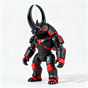 Figura Decorativa de PVC Personalizada, Exquisita Figura de Guerrero <span class=keywords><strong>Escarabajo</strong></span> <span class=keywords><strong>Rinoceronte</strong></span> - Product Image 2