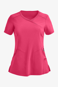 Conjunto <span class=keywords><strong>de</strong></span> uniforme <span class=keywords><strong>de</strong></span> <span class=keywords><strong>enfermera</strong></span> Rosa elástico <span class=keywords><strong>de</strong></span> 4 vías al por mayor OEM modelo Joggers <span class=keywords><strong>y</strong></span> camisa <span class=keywords><strong>de</strong></span> uniforme envolvente para Asistente Médico Dental - Product Image 5