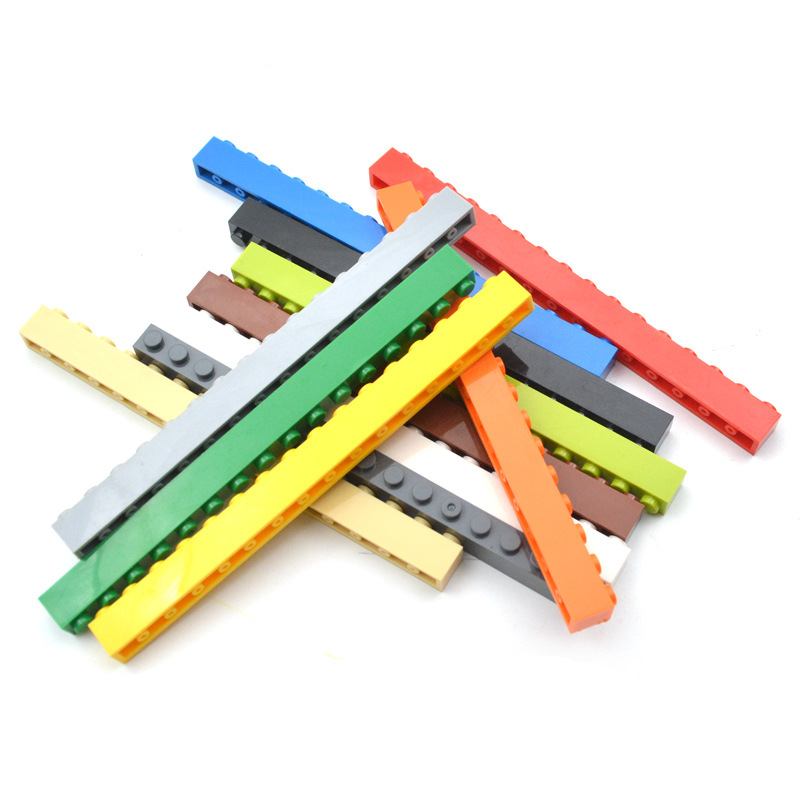 2465 MOC High Brick 1x16 с отверстиями из АБС-пластика, объемные аксессуары для мелких частиц, развивающие строительные блоки, игрушка для сборки кирпичей
