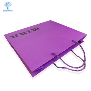 China Custom Purple Perfume <b>Tissue</b> <b>Paper</b> Bag Making - Product Image 2