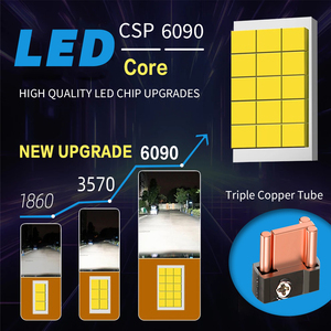 Faro Delantero LED para Coche F4 de Alto <span class=keywords><strong>Lumen</strong></span> 300W 60000LM, Sistema de Iluminación Automotriz Universal, Bombilla para Auto 9005 9006 H7 H4 - Product Image 2