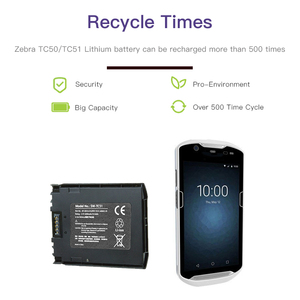 BT-000314-01 nouvelle batterie d'ordinateur portable pour <span class=keywords><strong>Zebra</strong></span> TC51 TC52 TC56 <span class=keywords><strong>TC57</strong></span> TC510 TC510K-1PAZU2P-A6 BTRY-TC51-43MA1-01 - Product Image 4