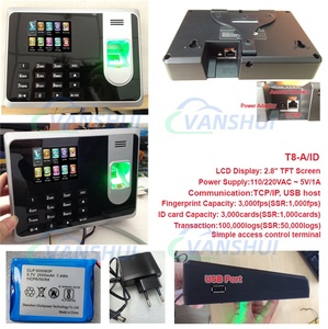 Hệ thống kiểm soát truy cập vân tay và đầu đọc thẻ RFID thời gian attendanceterminal với pin - Product Image 6