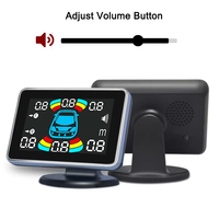 Kit de capteurs de stationnement étanches 8 pièces, radar de recul pour voiture, détecteur électronique, avertisseur sonore de recul, assistance au stationnement arrière automatique