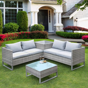 أثاث للحدائق الخارجية الروطان/طقم أريكة من الخيزران - Product Image 6