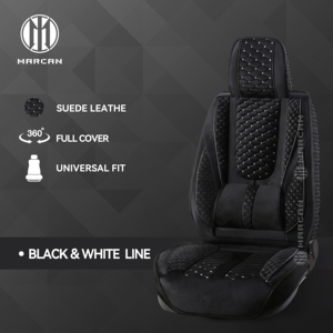 Fundas de Asiento de Coche de Cuero Sintético Marcan, Universales, Cómodas, con Cobertura Completa de 360 Grados, para AC Schnitzer X6 E71 SUV, 9-10 Piezas - Product Image 1