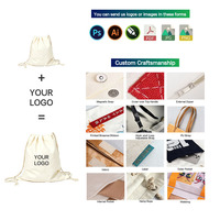 Bolsa de Lona con Cordón Ajustable, Convertible en Mochila, Personalizable, para Viajes, Compras, Uso Diario y Actividades al Aire Libre