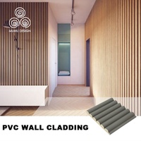 MUMU-paneles de pared de madera para baño, diseño de techo 3D de PVC, lámina de revestimiento de madera, impermeable