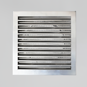 Grille d'aération murale carrée de haute qualité en acier inoxydable 304 pour raccordement de conduit d'air pour système de ventilation centralisée domestique - Product Image 2